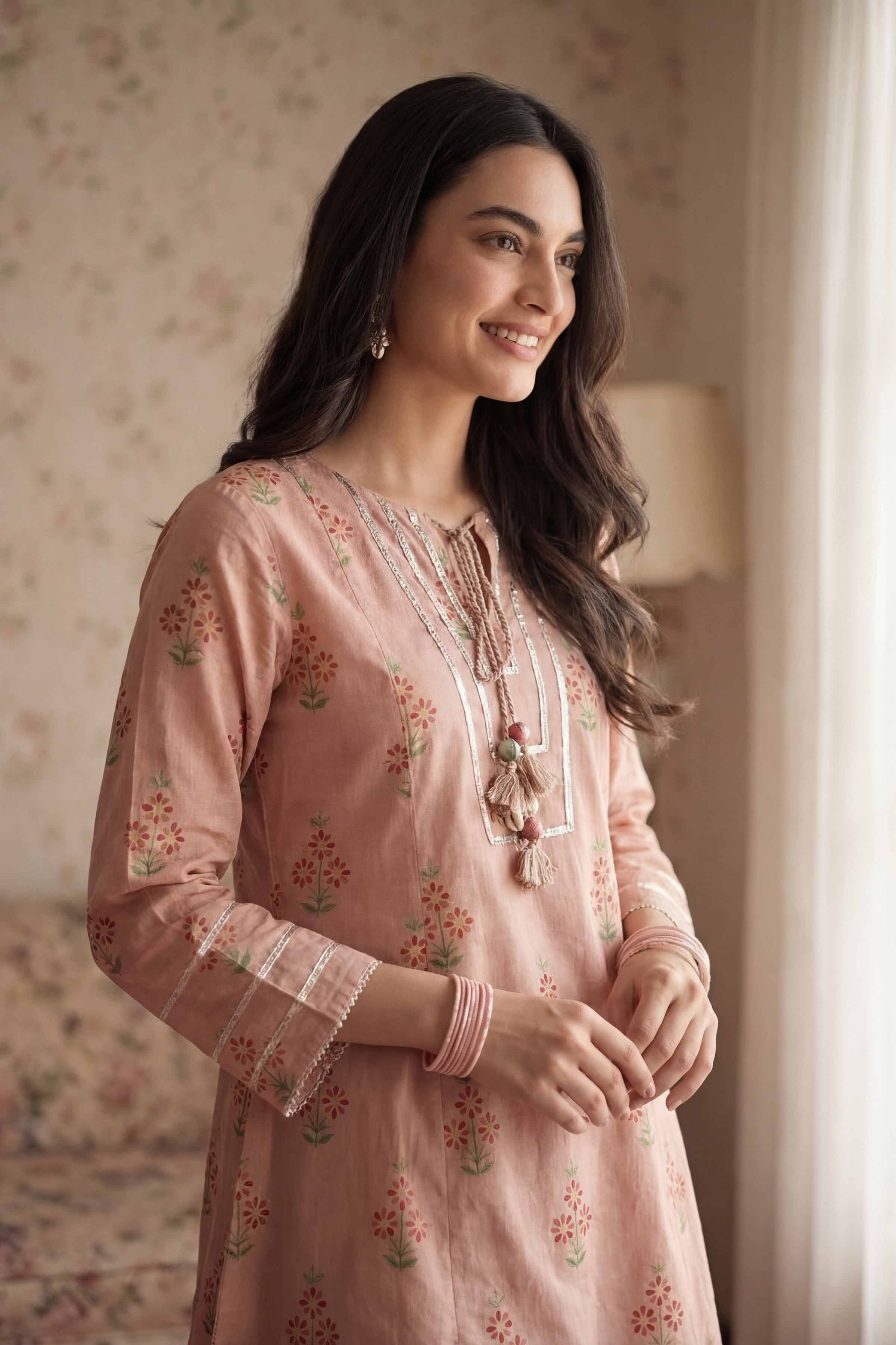 2 Piece - Printed Suit - PMD26-10 D - Image 6