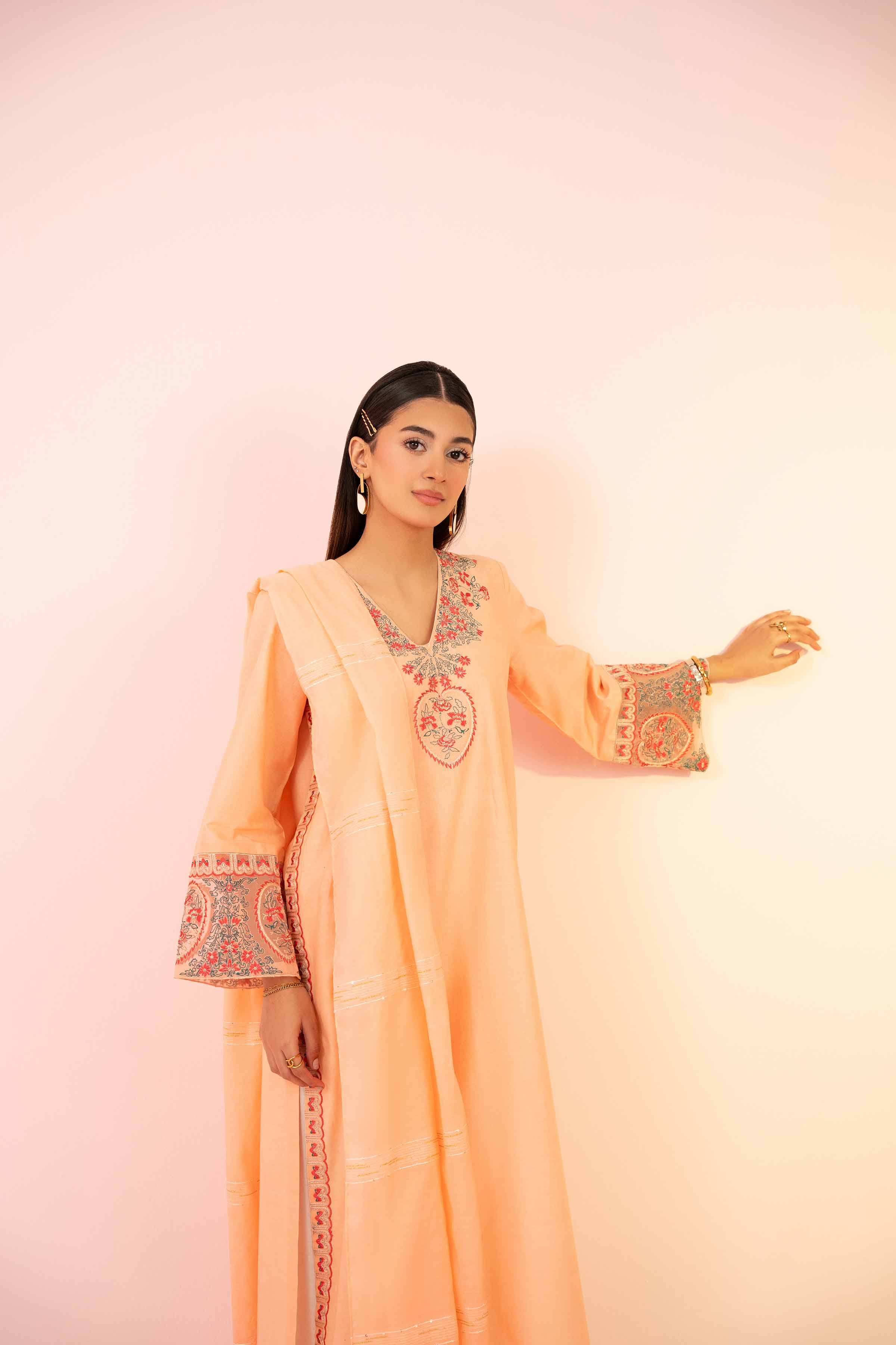 2 Piece - Embroidered Suit - PS25-54 - Image 5