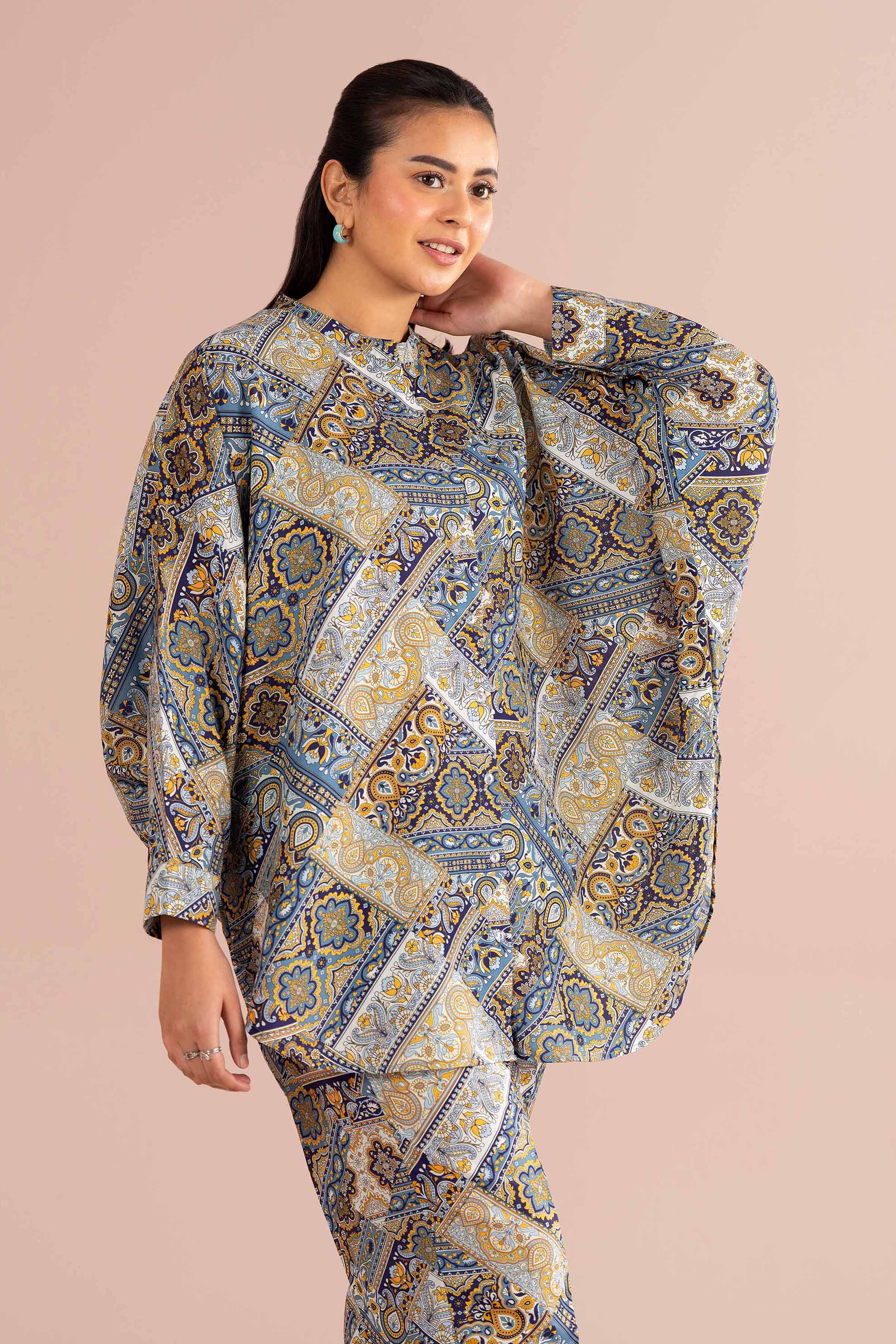2 Piece - Printed Suit - PS26-77 - Image 2