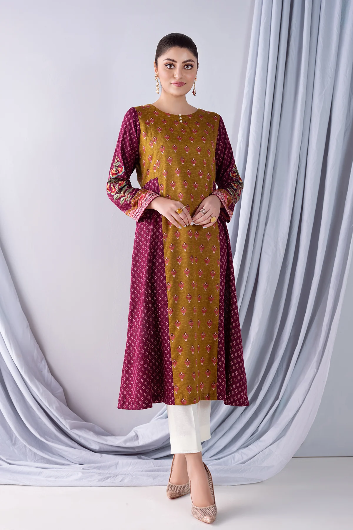 PW21-172-Printed Embroidered 1PC - Image 3