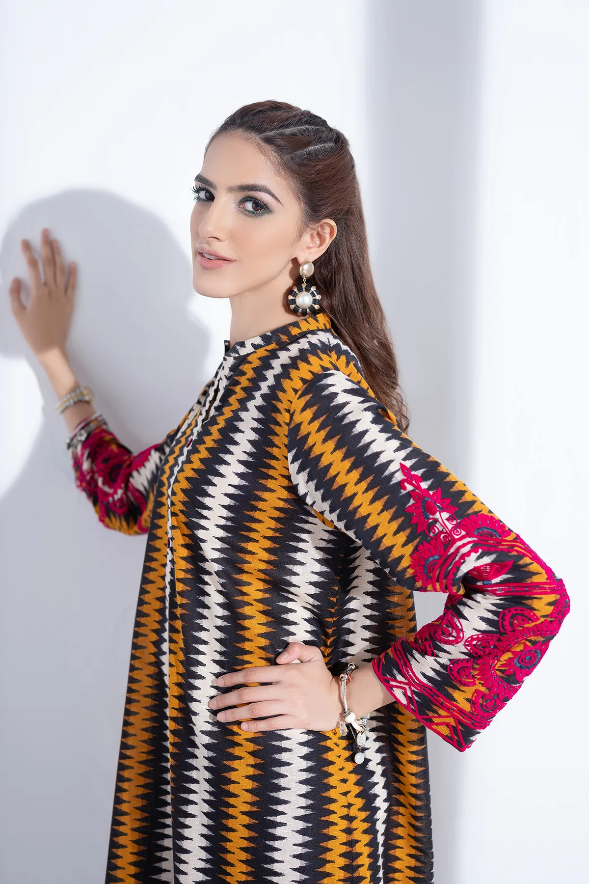 PW21-80-Printed Embroidered 1PC - Image 3