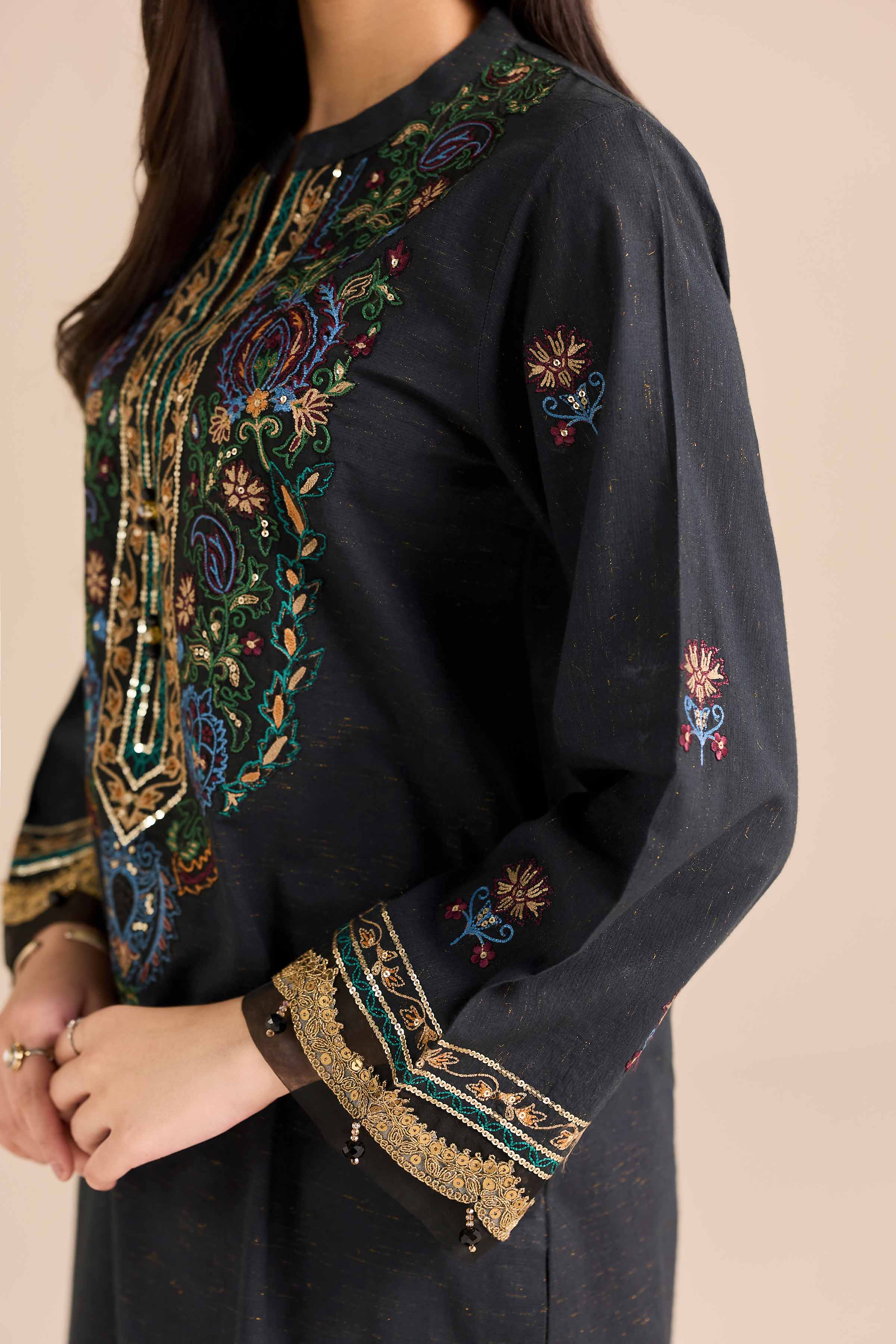 3 Piece - Embroidered Suit - PW25-265 - Image 6