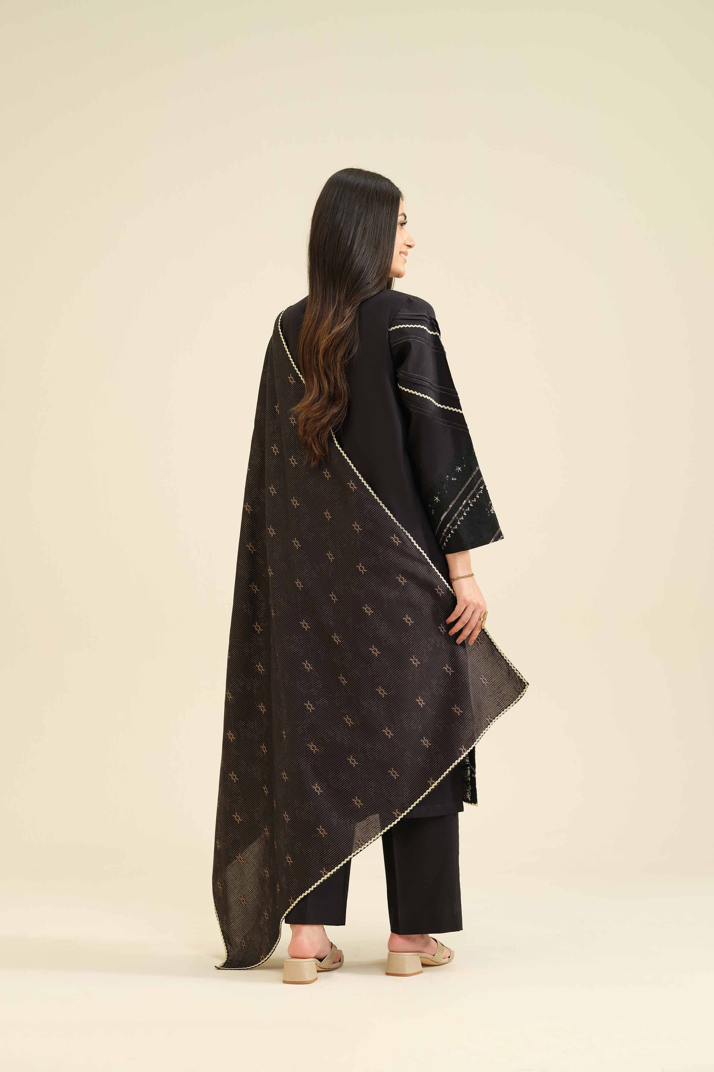 3 Piece - Embroidered Suit - PW25-404 - Image 3