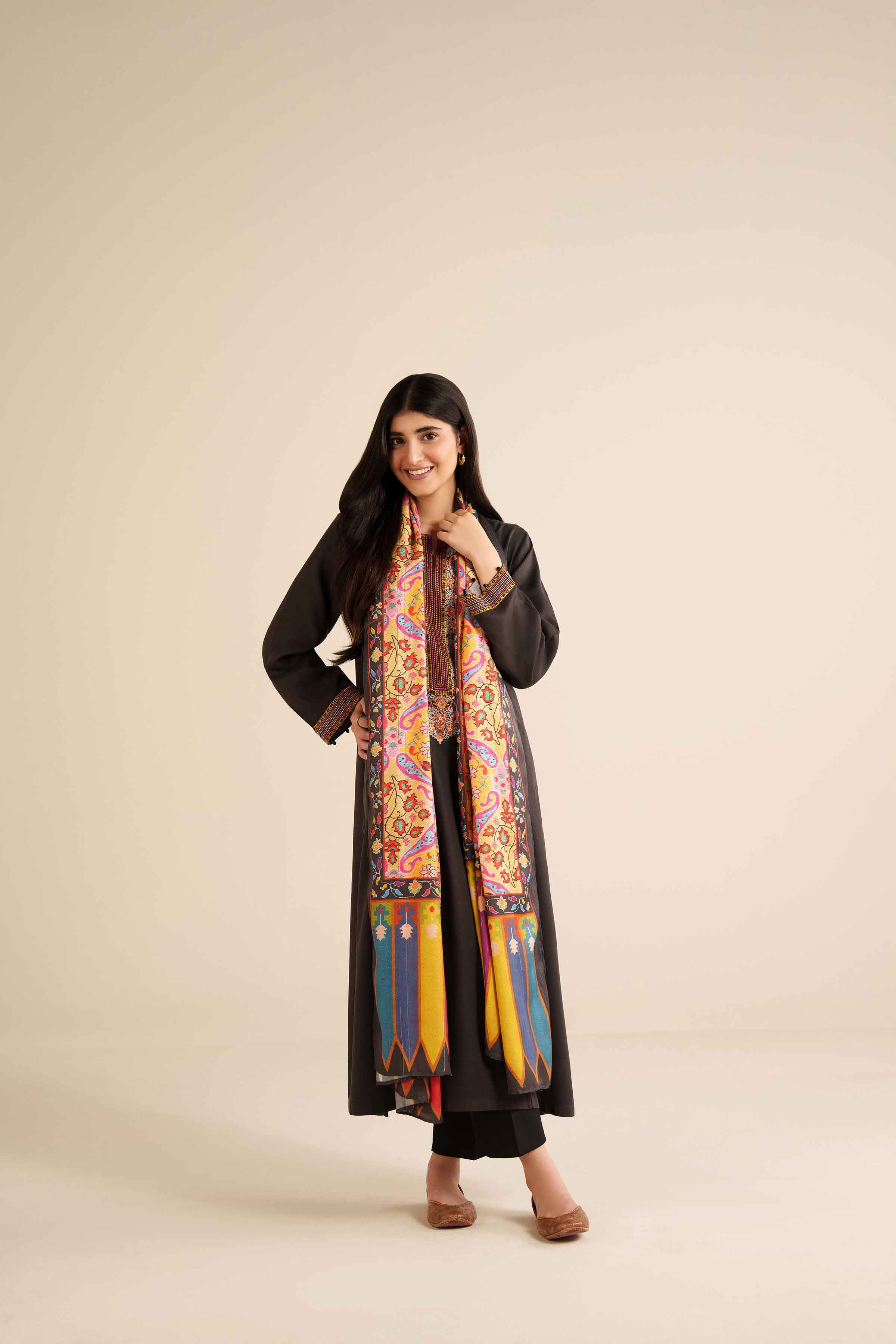 2 Piece - Embroidered Suit - PW25-79 - Image 4