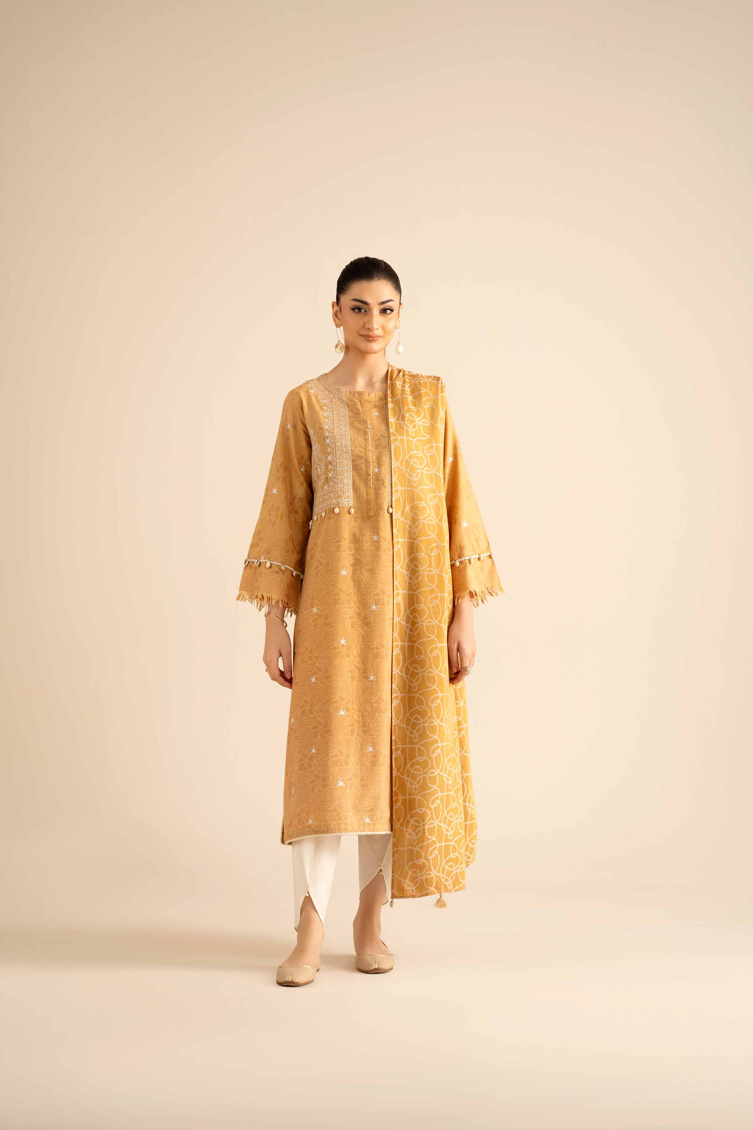 2 Piece - Embroidered Suit - PW25-92 - Image 4