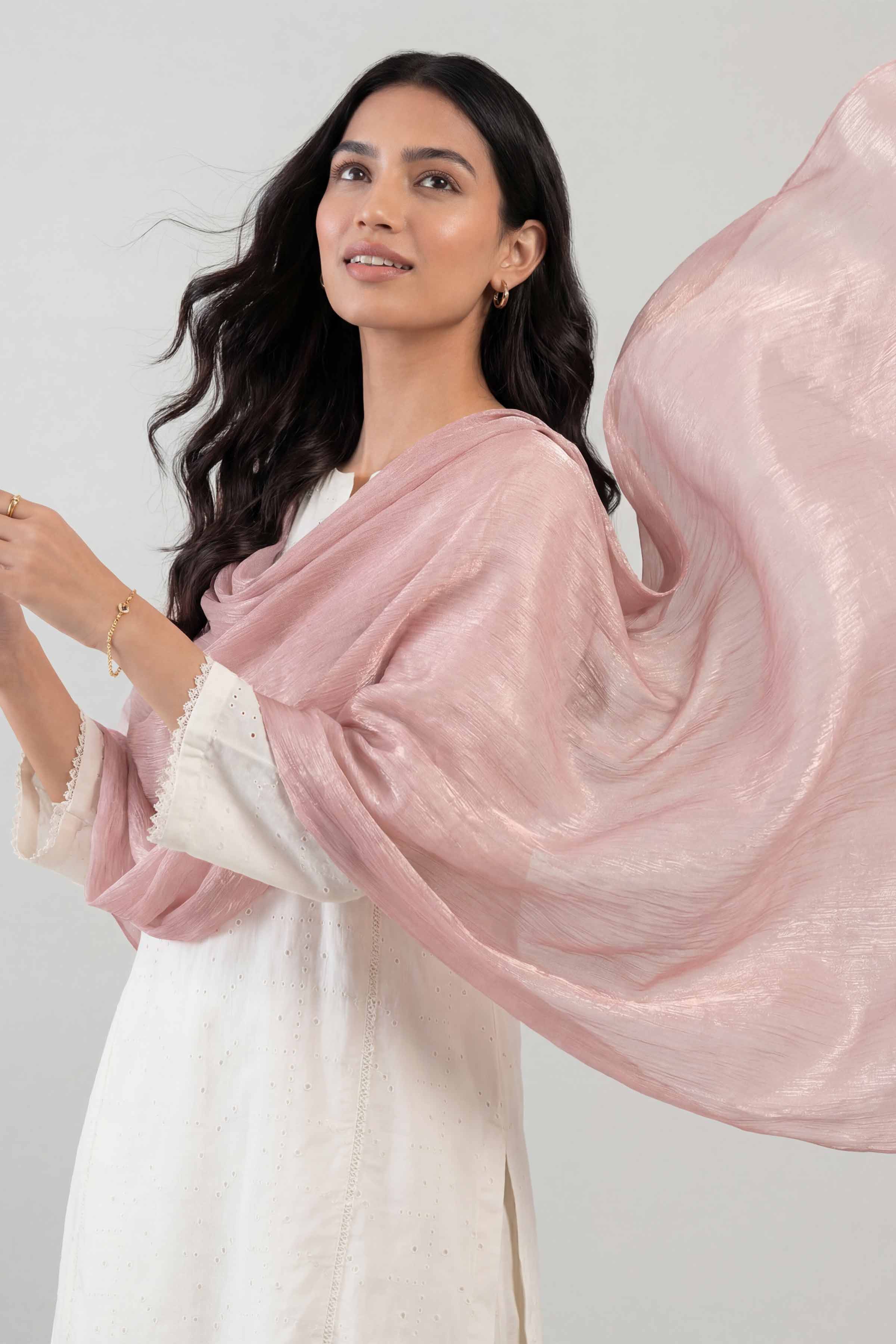 Light Pink Women Scarf - 447812114 - Image 4