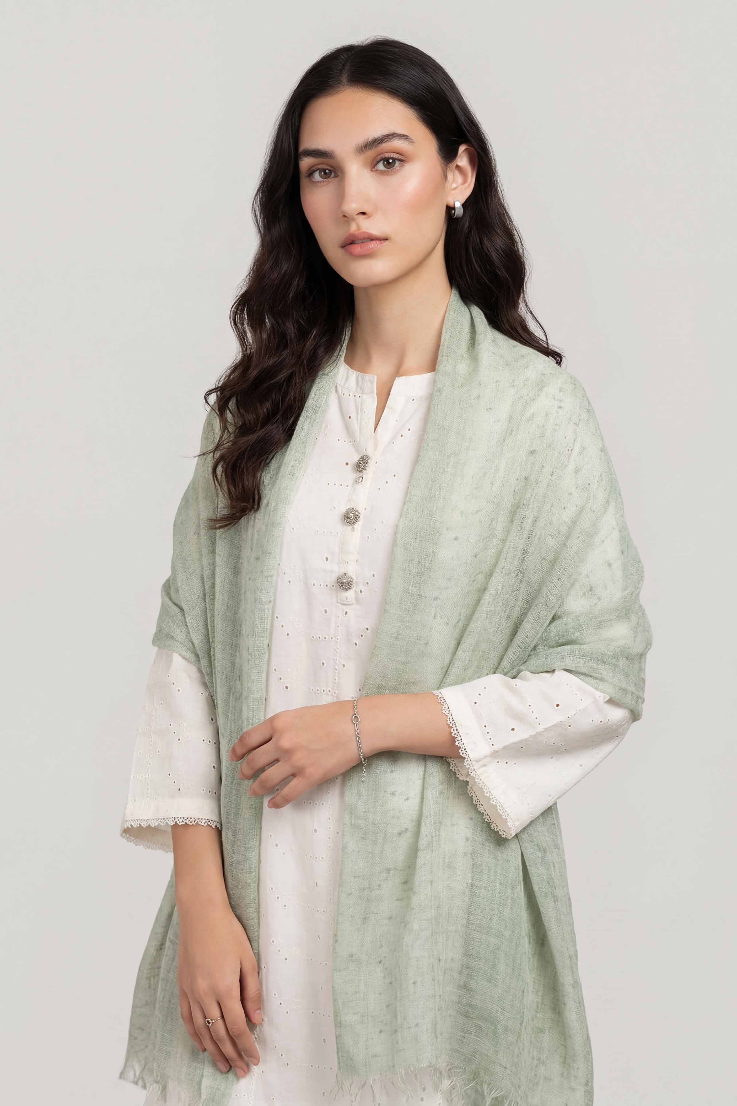 Light Blue Women Scarf - 447412108 - Image 6