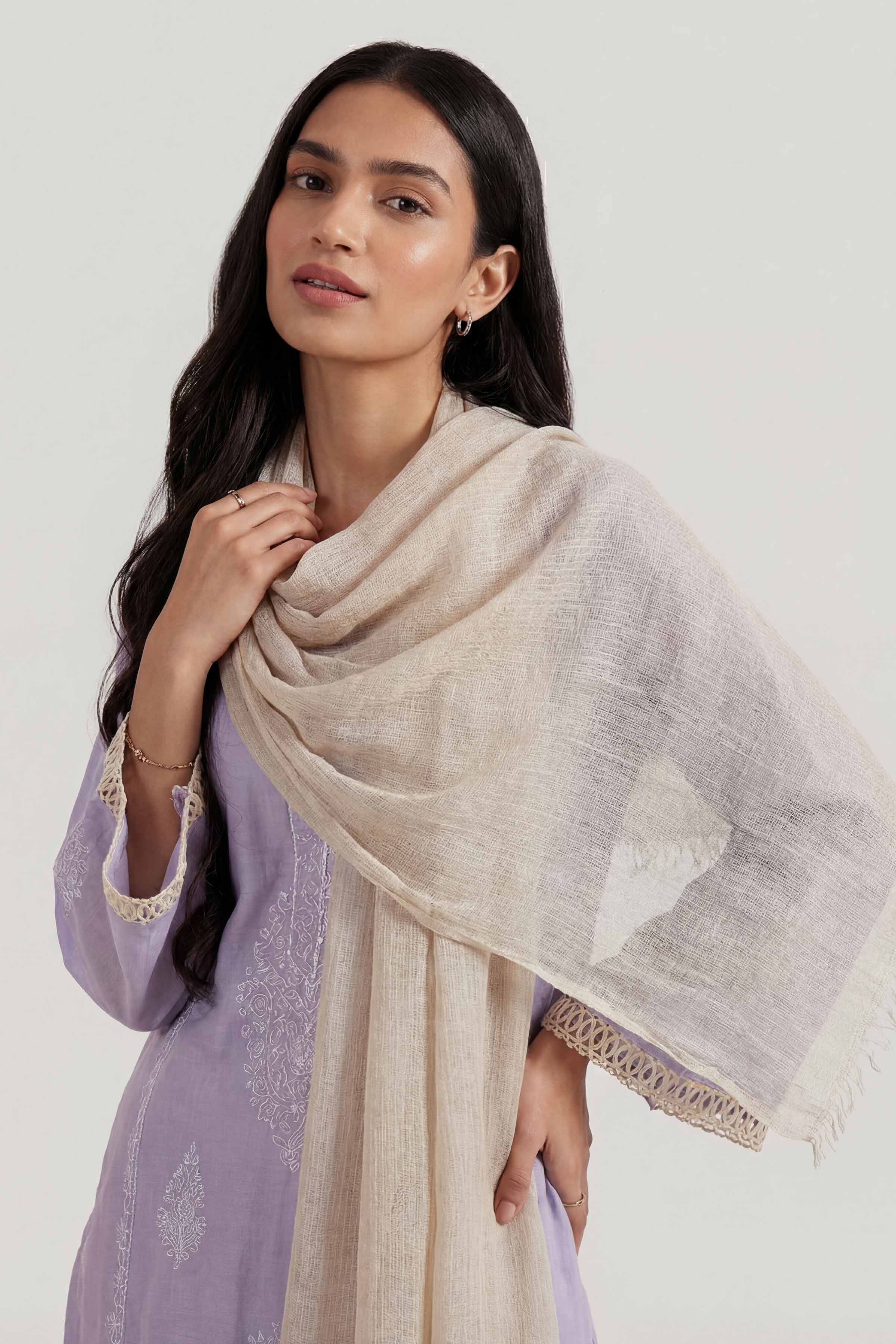 Off White Women Scarf - 447422107 - Image 5