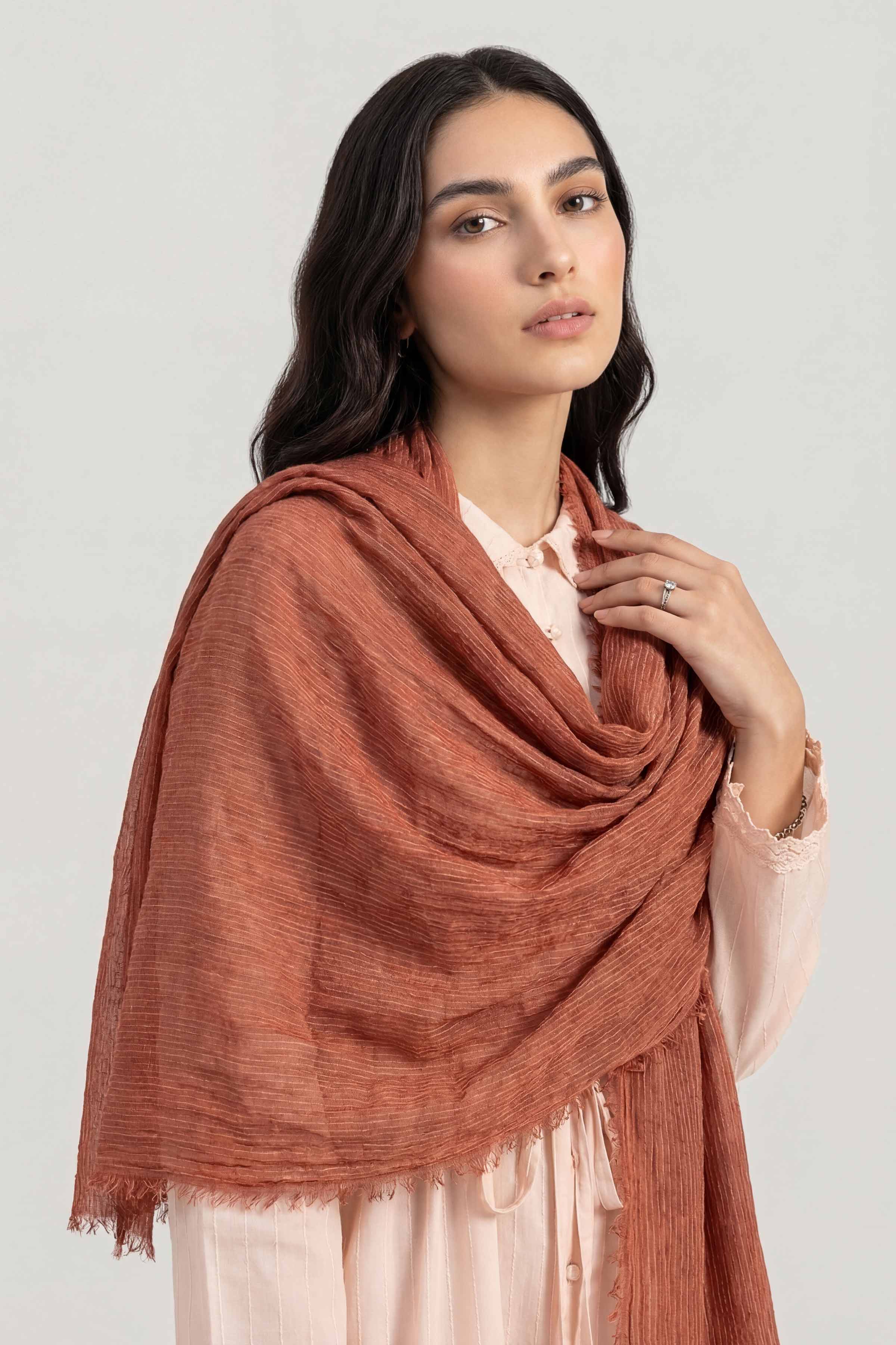Brown Women Scarf - 447442113 - Image 3