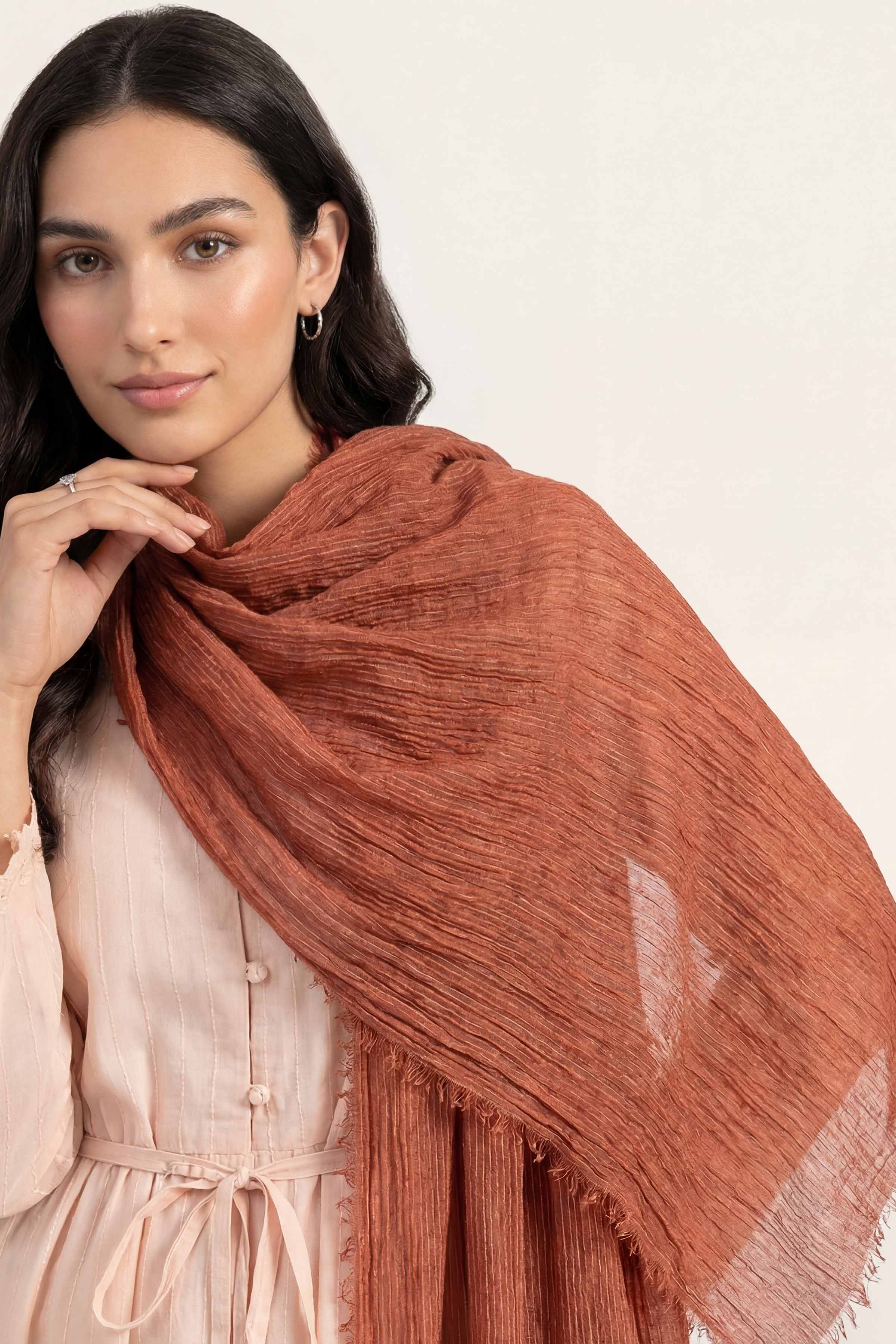 Brown Women Scarf - 447442113 - Image 6