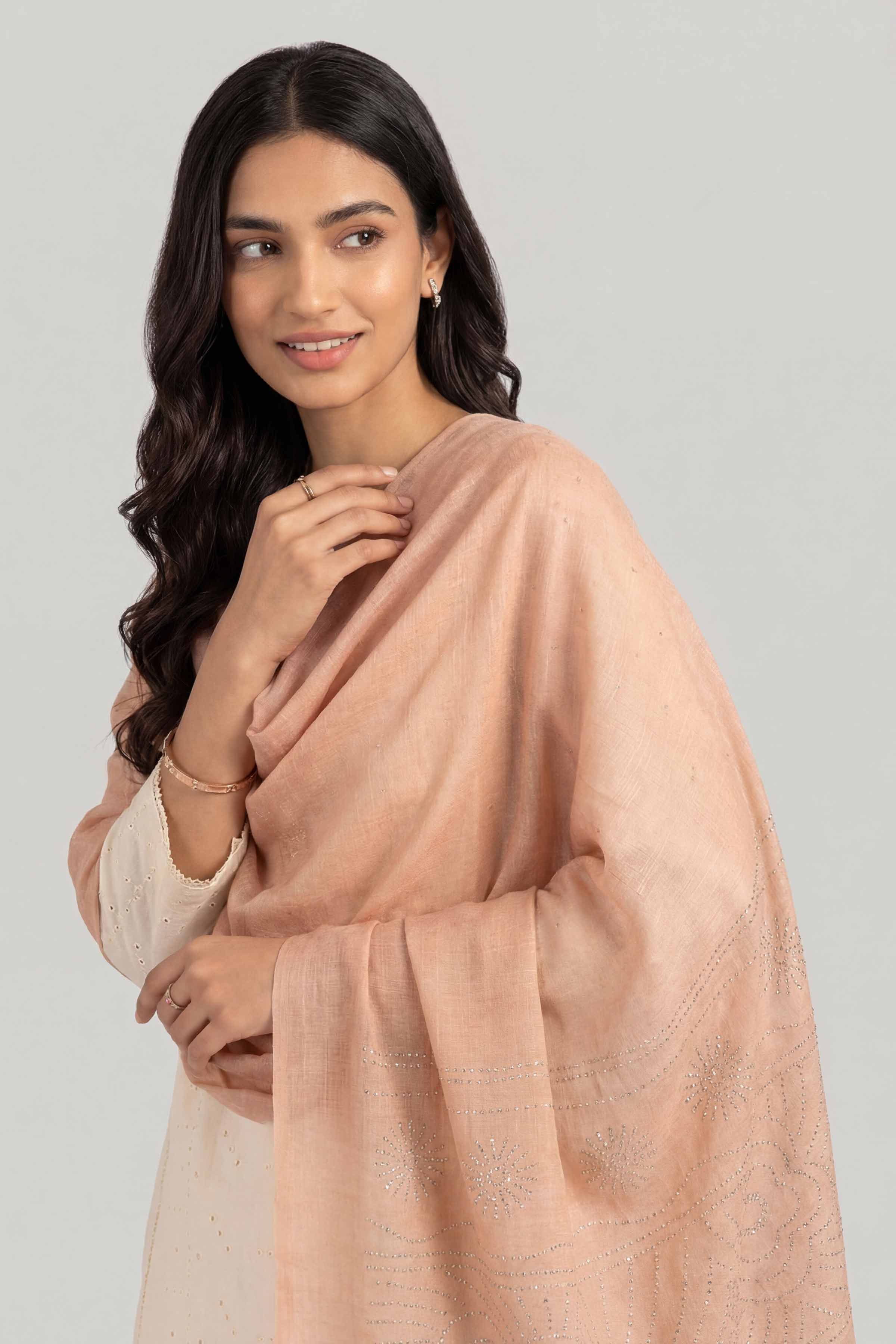 Beige Women Scarf - 447392118 - Image 4