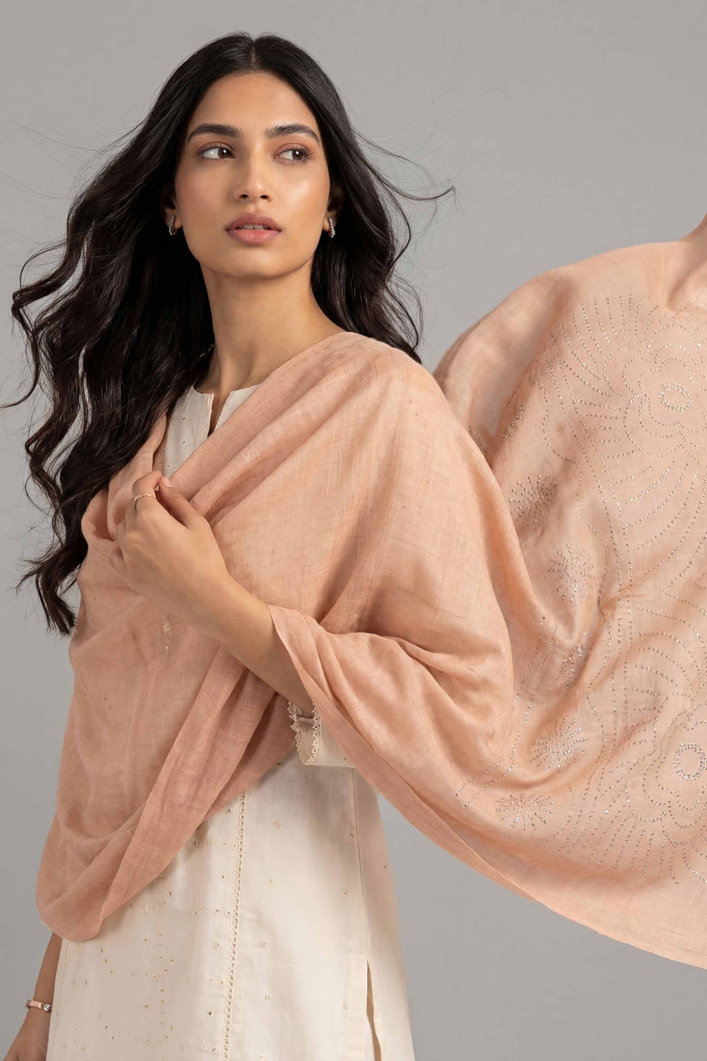 Beige Women Scarf - 447392118 - Image 6
