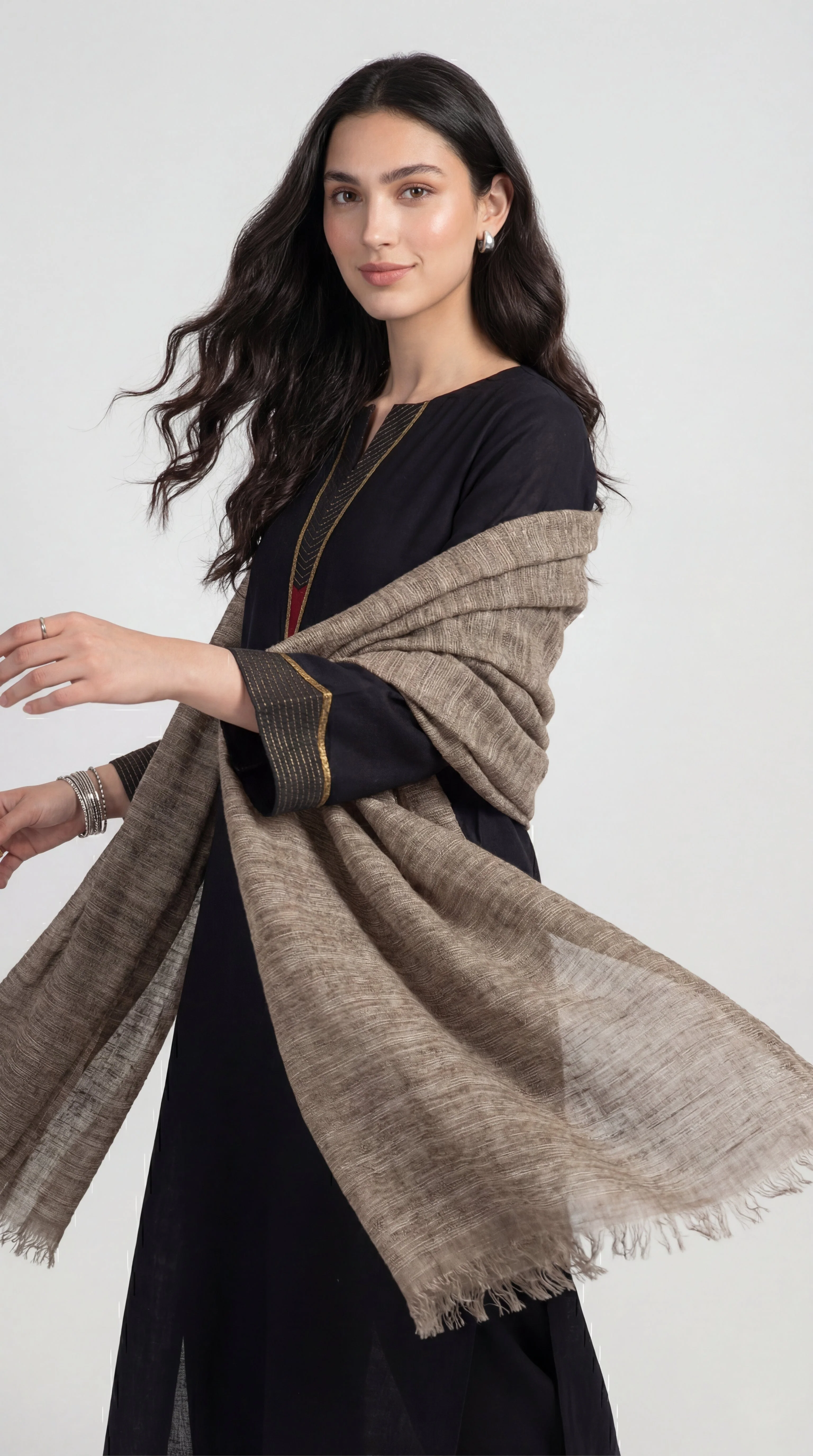 Coffee Women Scarf - 72070953 - Image 4