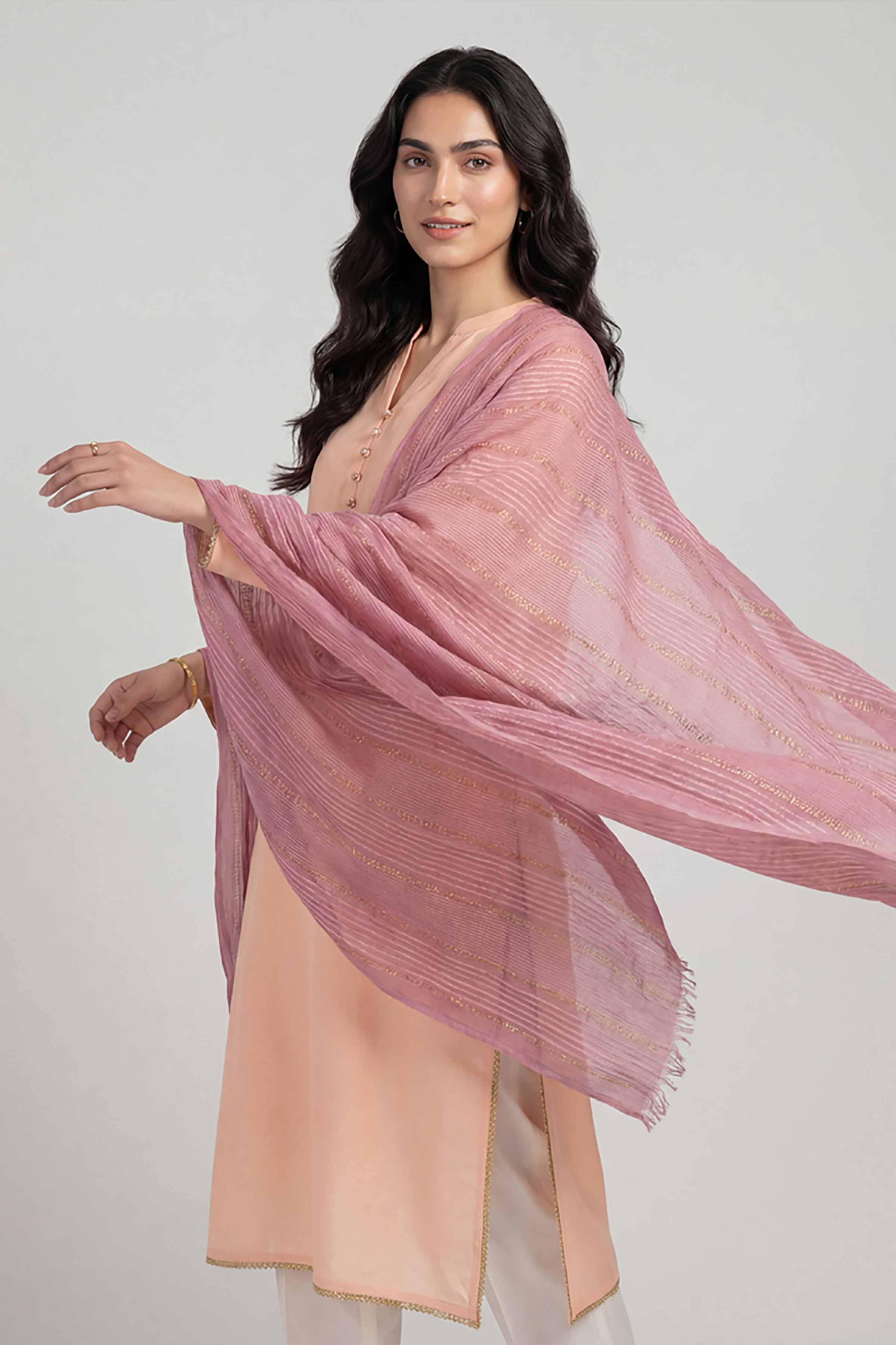 Purple Women Scarf - 72070965 - Image 2