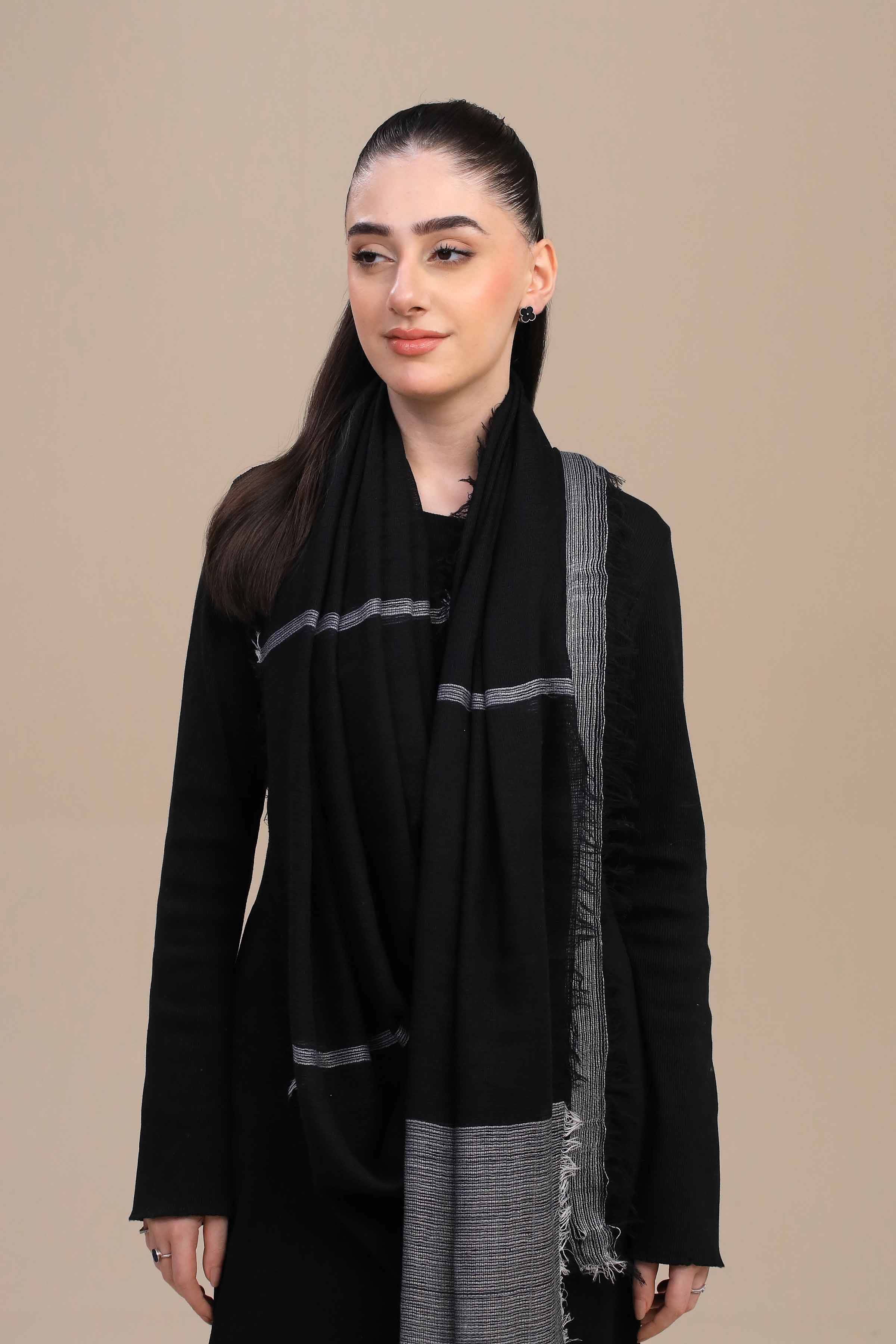 Black Women Shawl-447172103 - Image 2