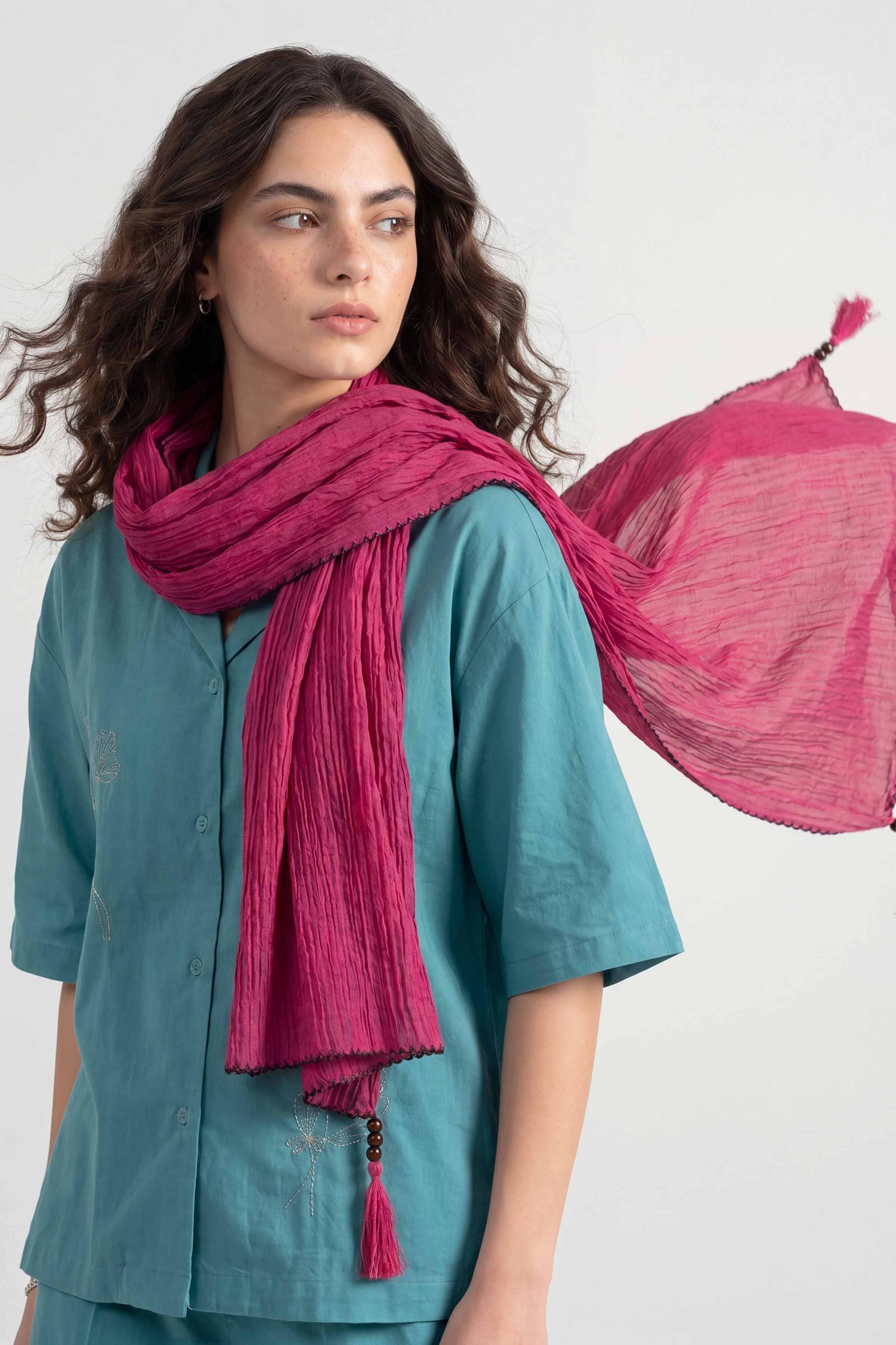 Rose Women Scarf - 447632115 - Image 3