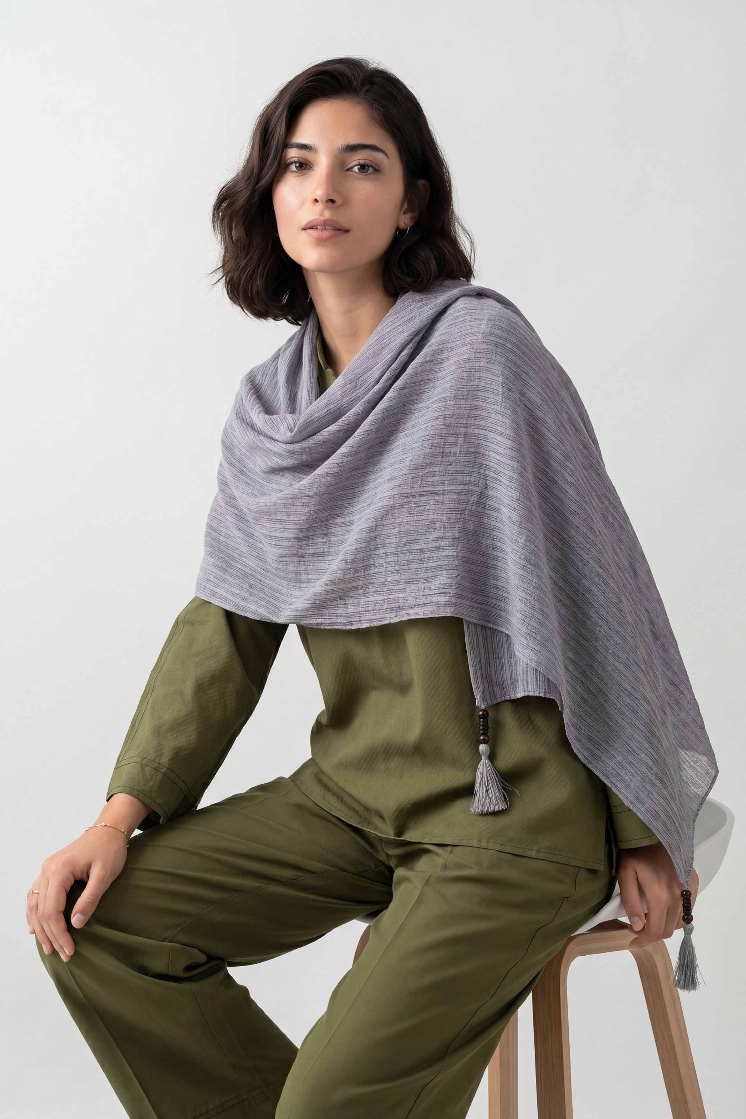 Purple Women Scarf - 447702109 - Image 5